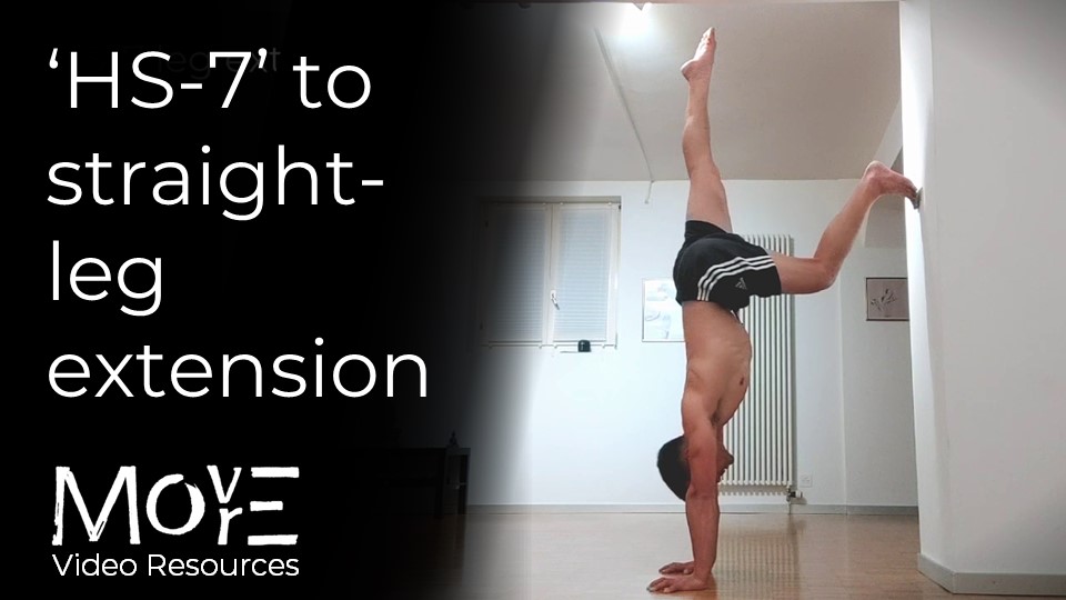 Handstand-7 to straight leg extension