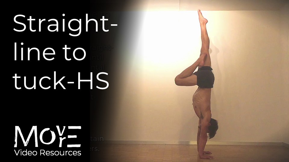 Straight-line to Tuck-handstand