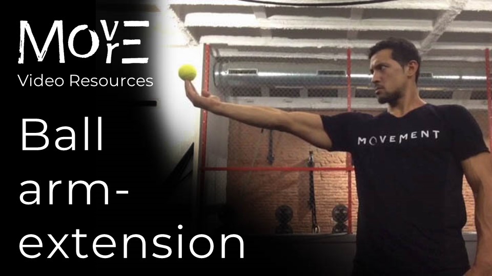 Tennis-ball arm-extension & retraction