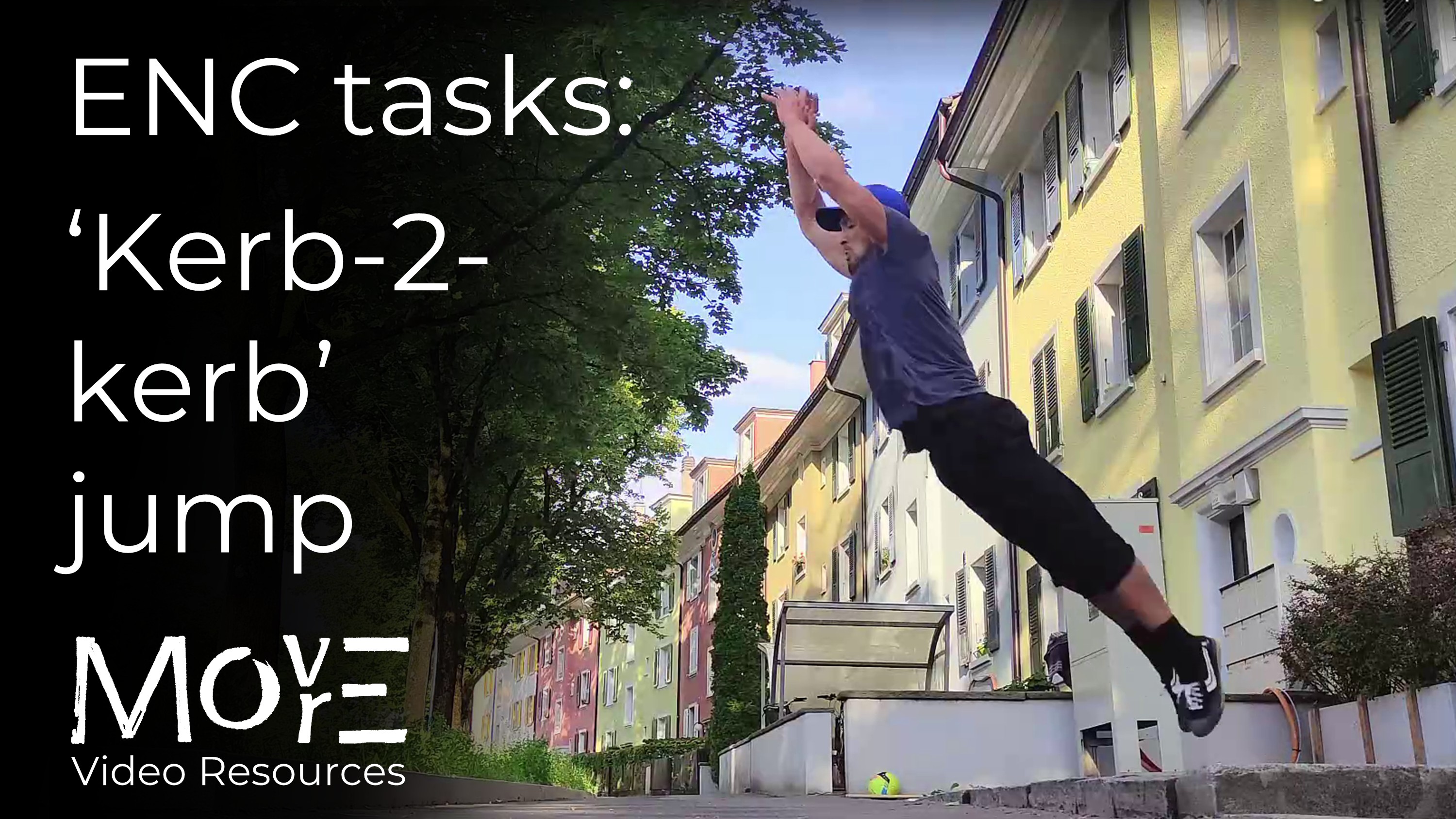 ENC task: 'Kerb 2 kerb' precision broad-jump