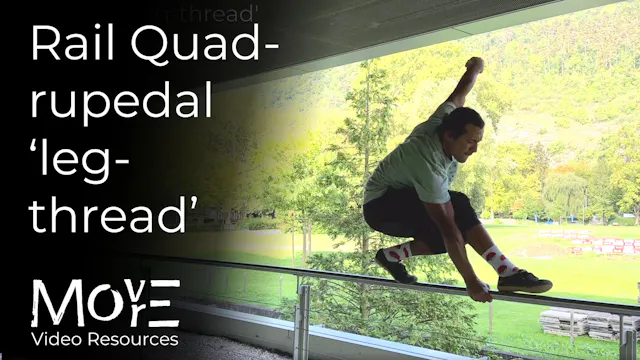 Rail-quadrupedal 'leg-thread'