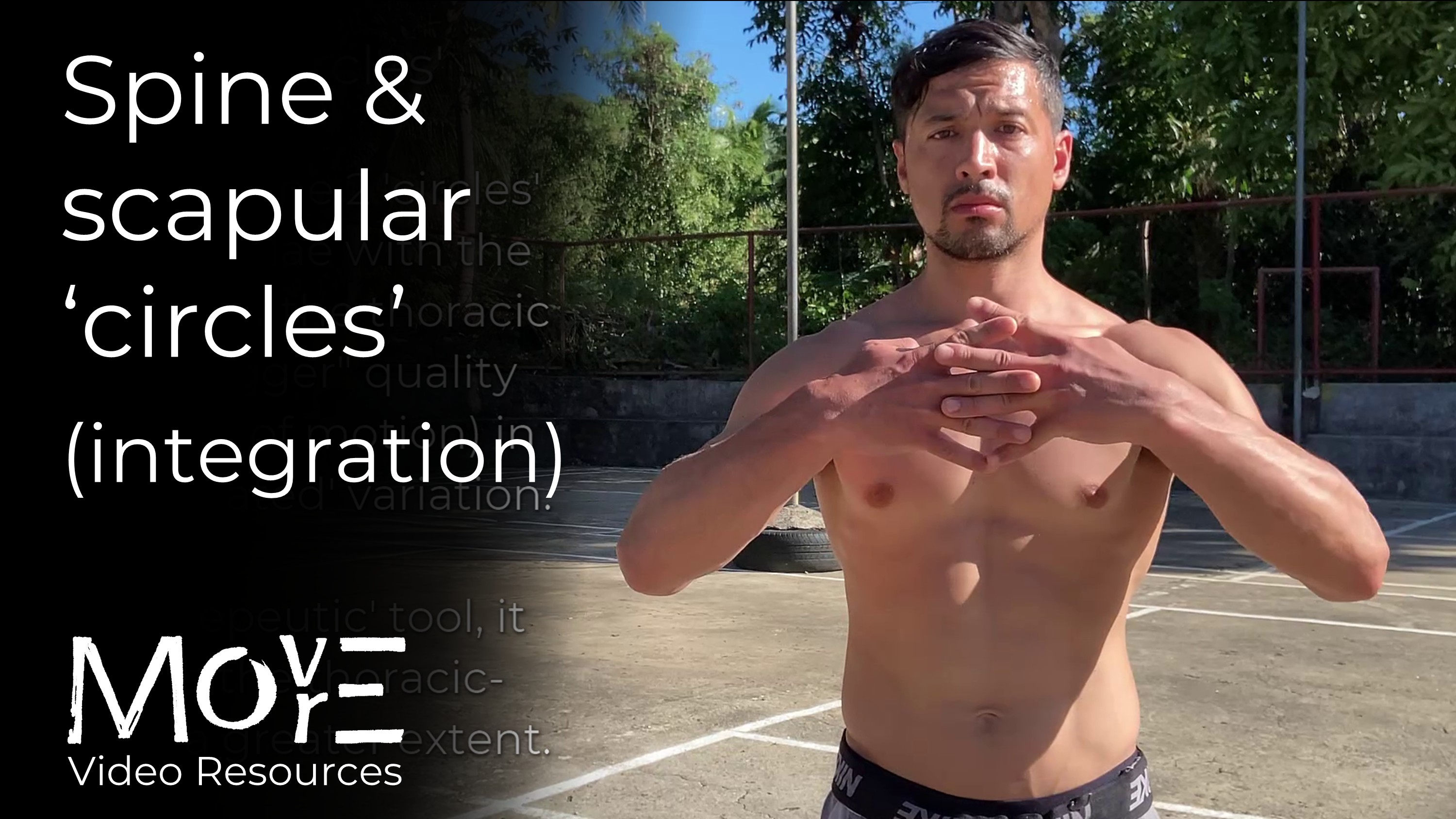 Spine & scapular ‘circles’ integration