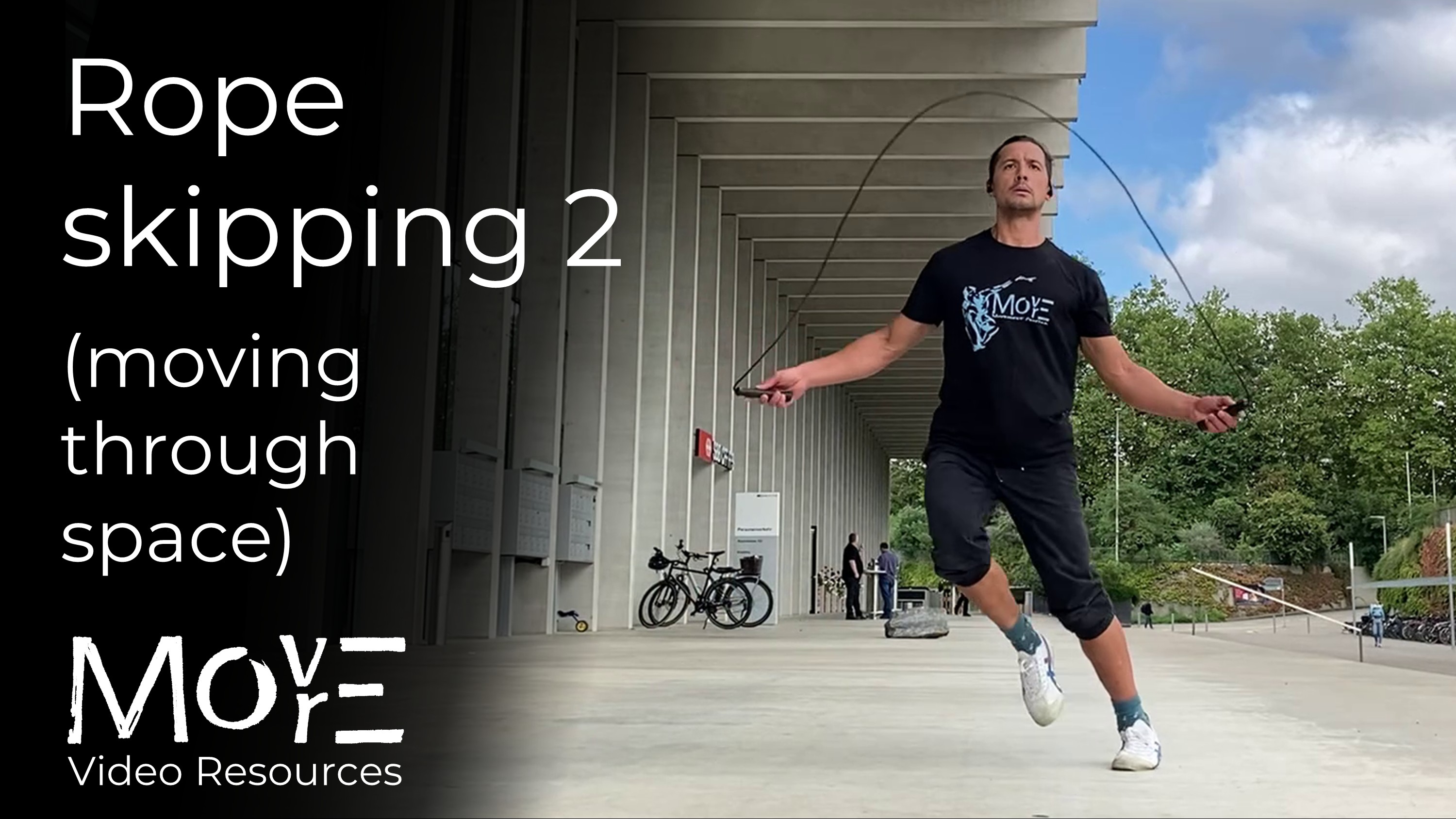 Rope skipping 2: moving in space