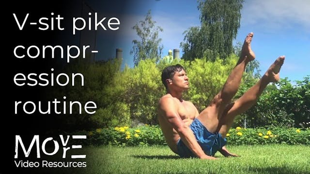 V-sit pike compression