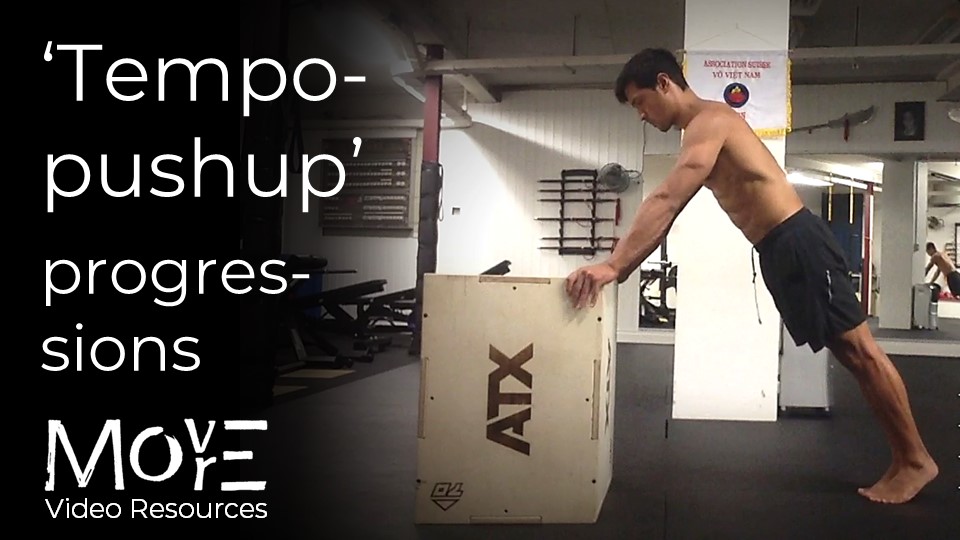 'Tempo-pushup' progressions