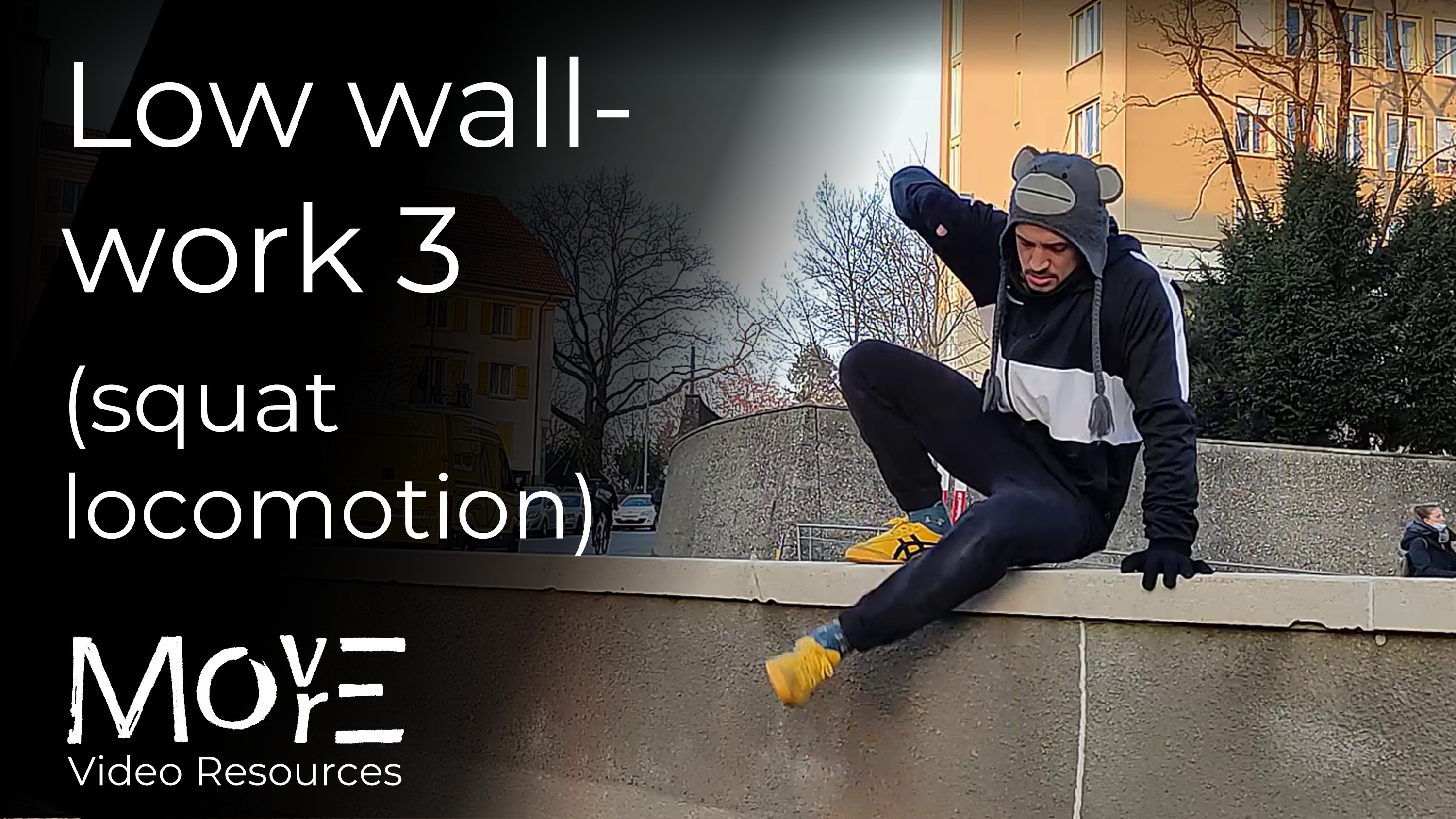 Low wall-work 3: Squat-locomotion patterns