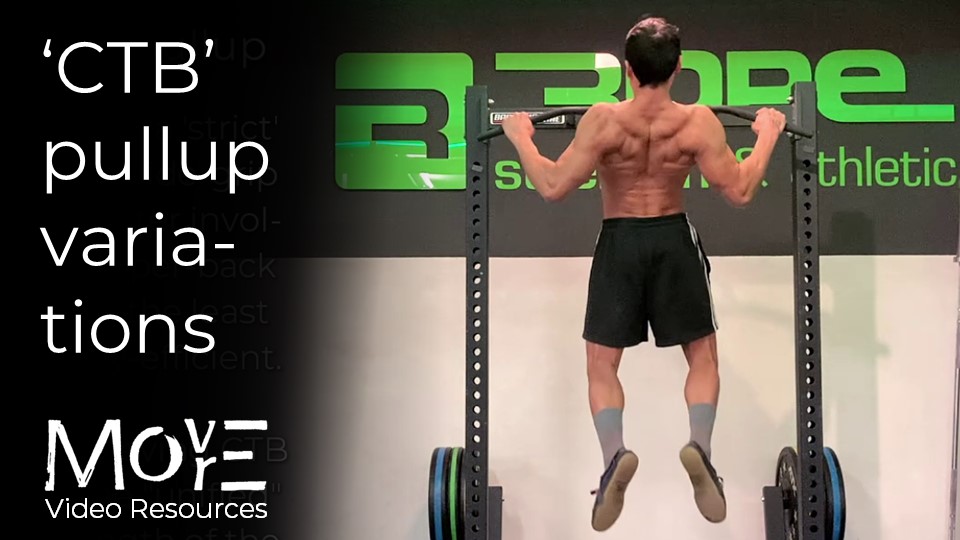 Chest-to-bar (CTB) 'pullup' variations