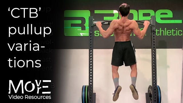 Chest-to-bar (CTB) 'pullup' variations