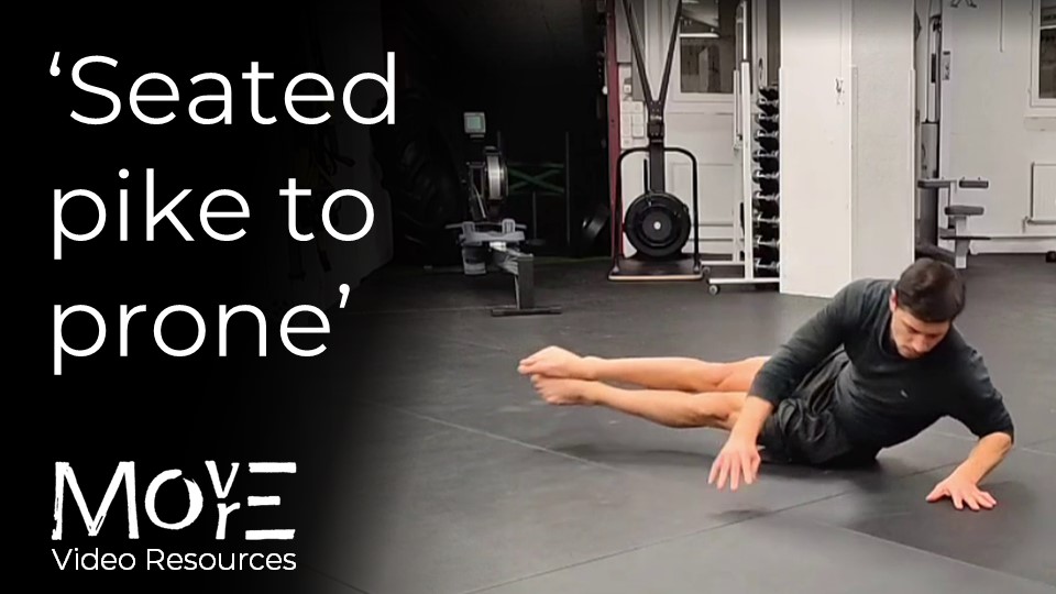 Seated pike to prone (& back)
