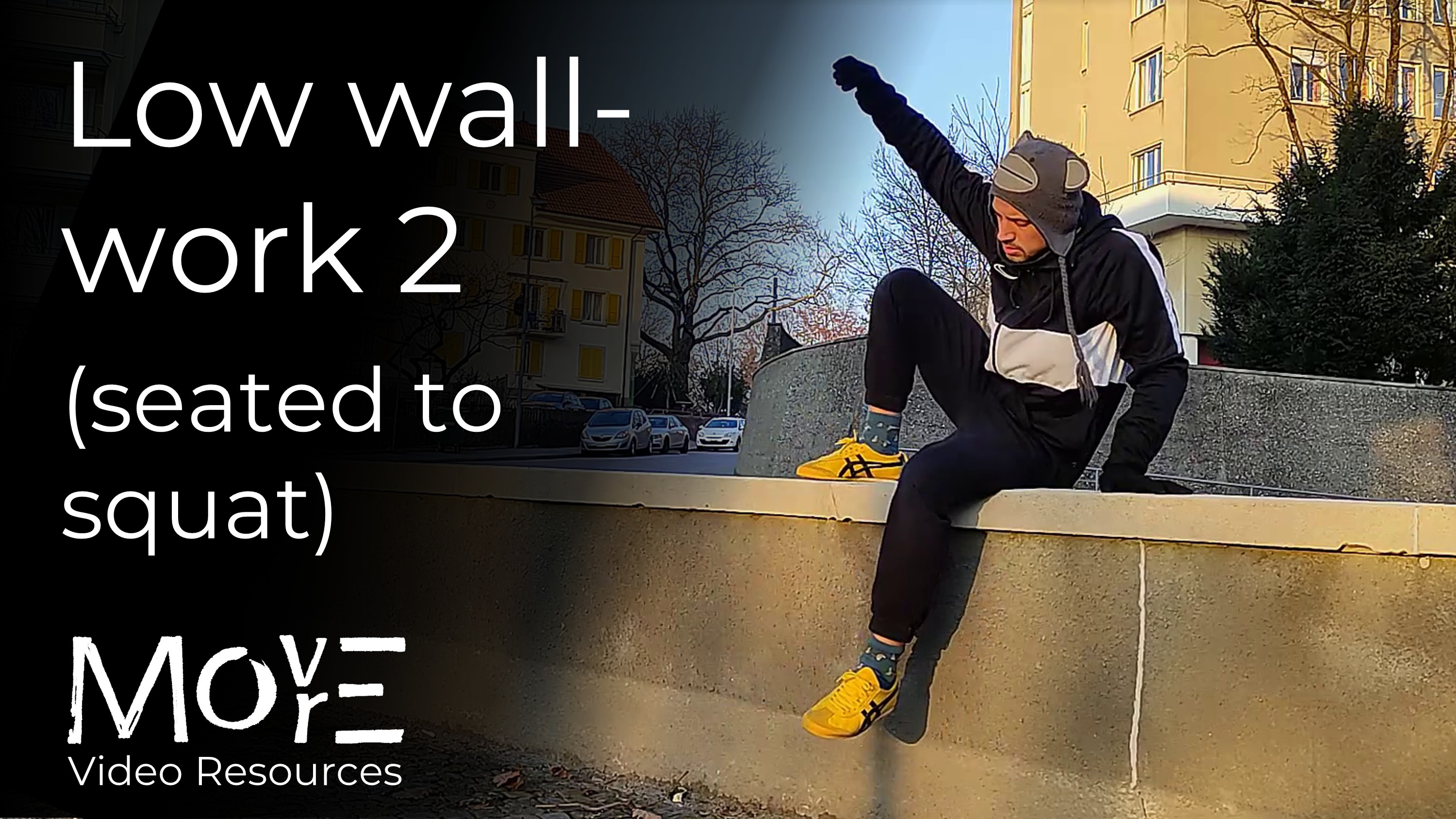 Low wall-work 2: Seated-to-squat transitions