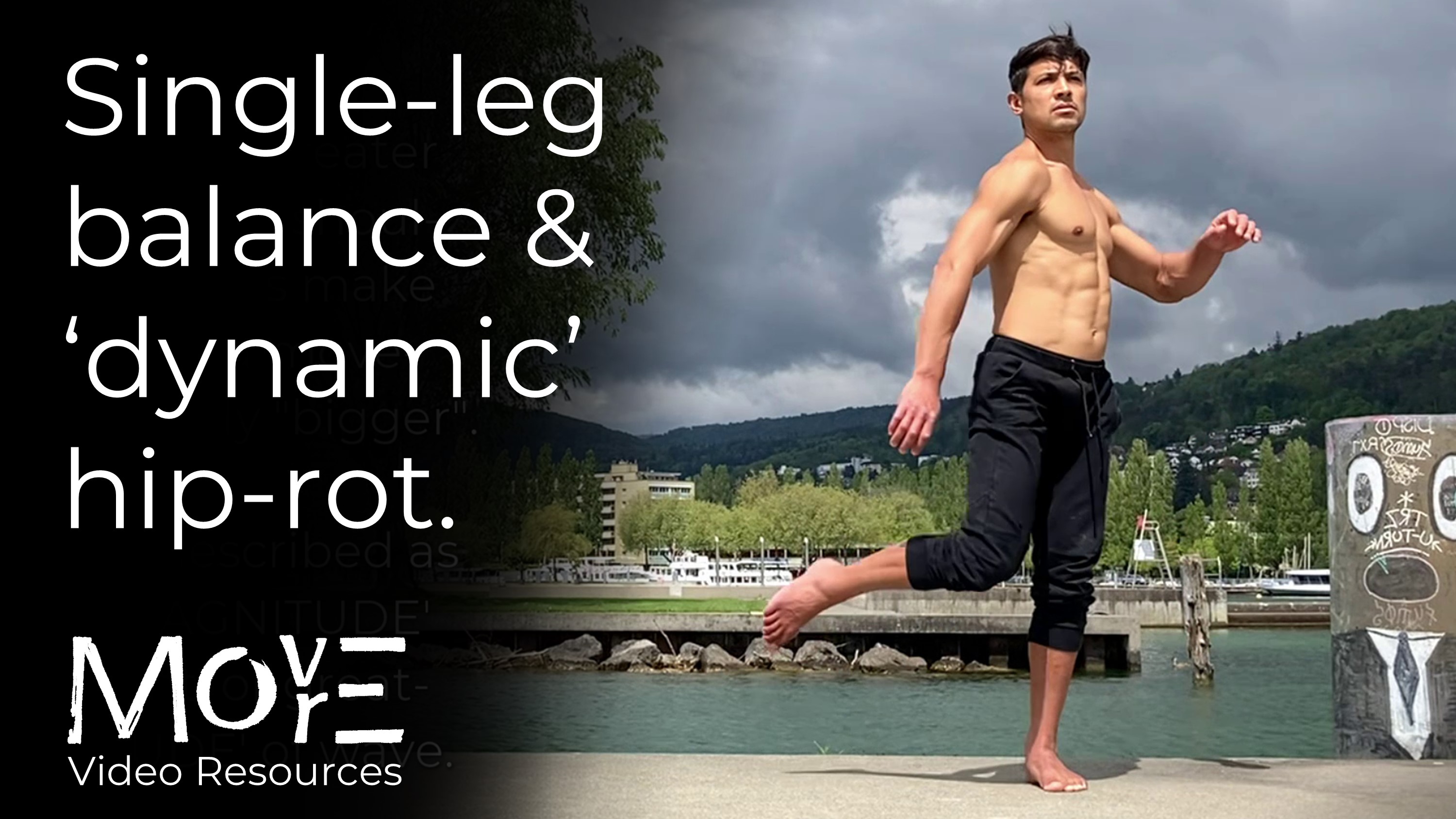 Single-leg balance (SLB) & ('dynamic') hip-rotation (DHR)