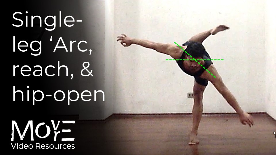 Single-leg 'Arc, reach, & Hip-open'