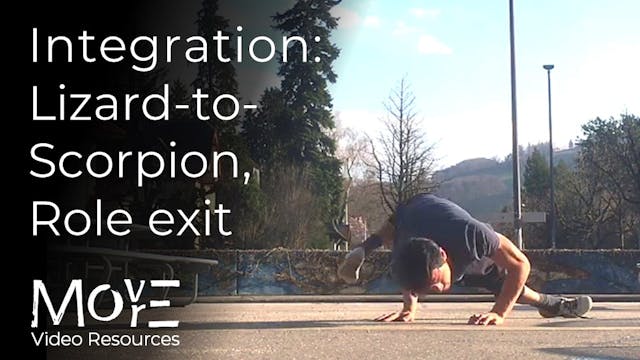 Lizard to (bent-arm) Scorpion, Role exit