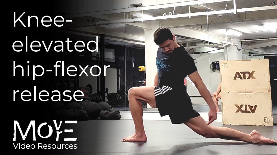 Knee-elevated Kneeling hip-flexor release (KE-KHFR)