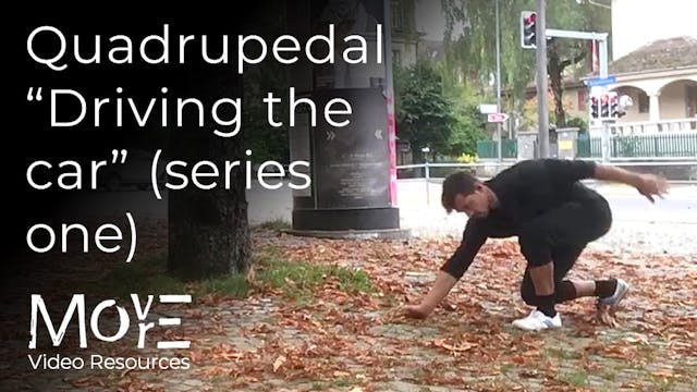 Quadrupedal "Driving the car" (series...
