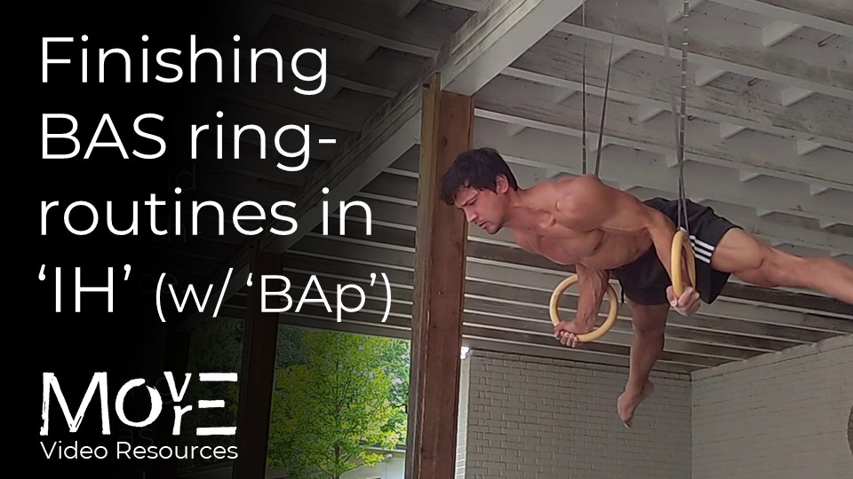 Finishing BAS ring-routines in 'IH' (through 'BAp')