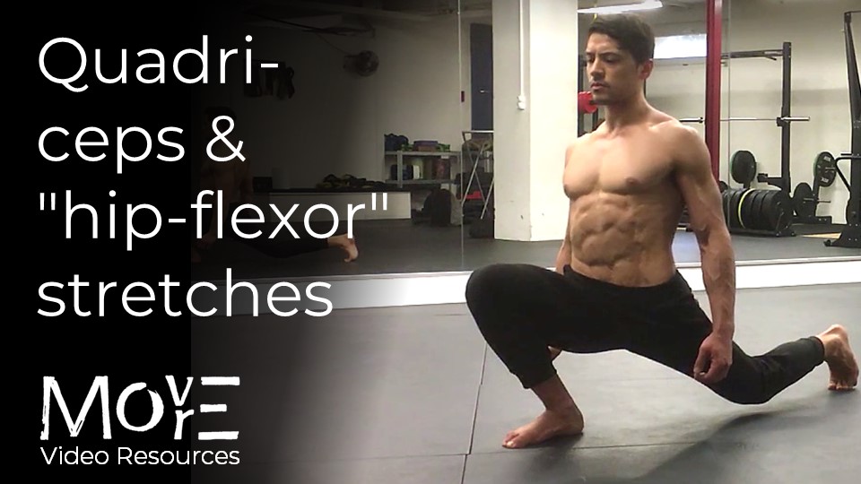Quadriceps & hip-flexor stretches