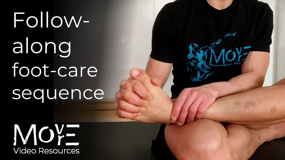 Follow-along foot-care sequence