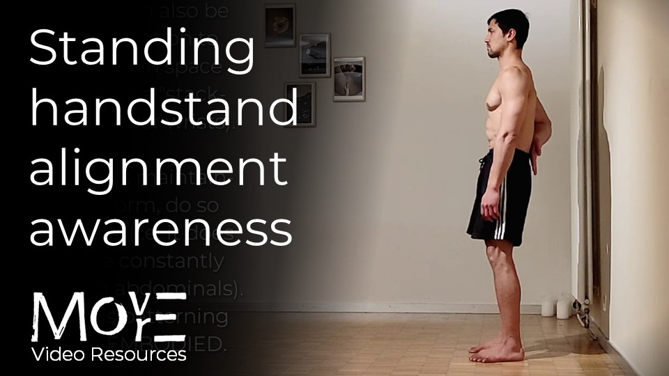 Standing HS-alignment awareness drills