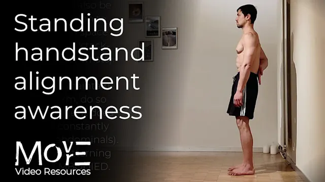Standing HS-alignment awareness drills