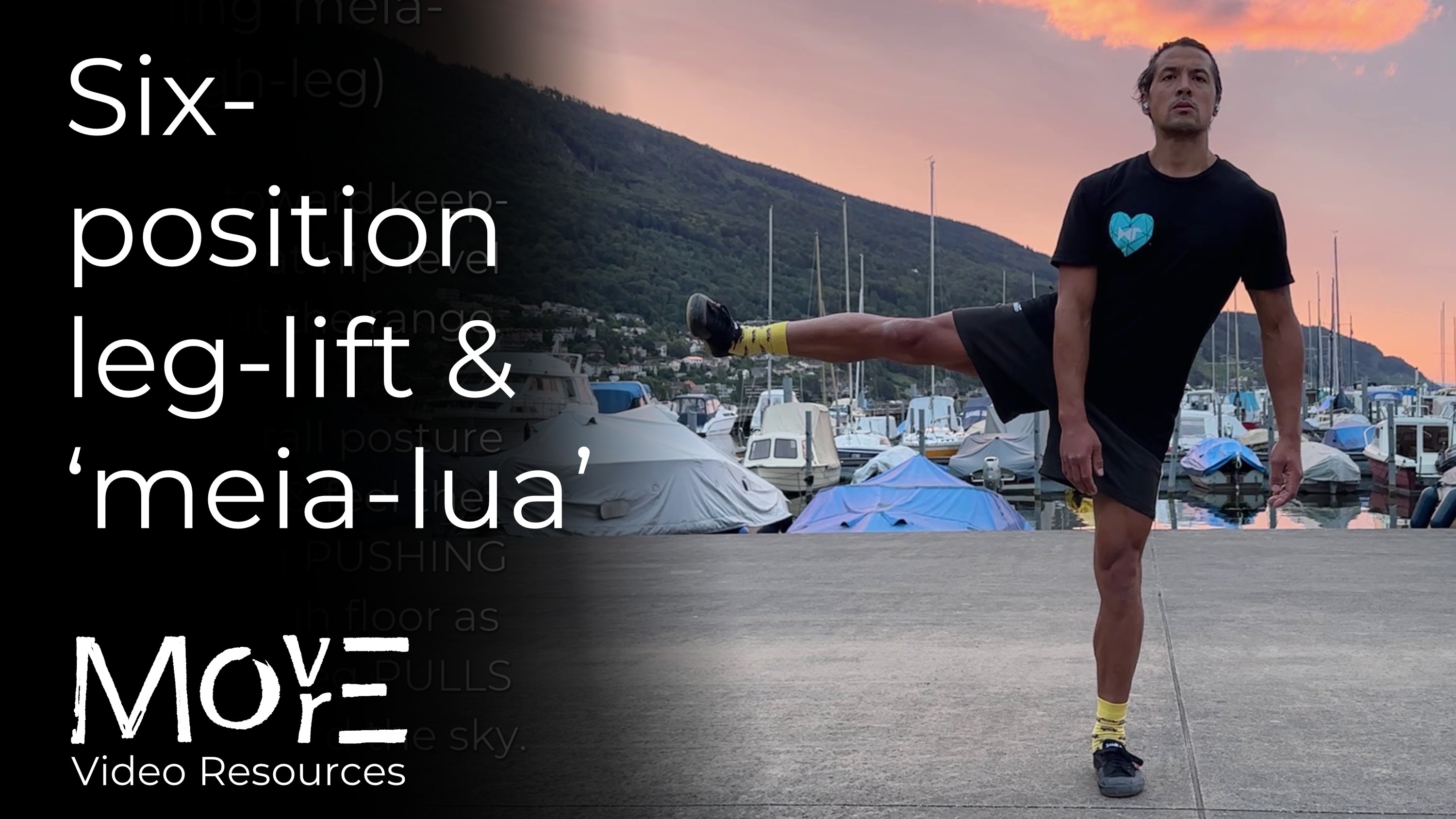6-position leg-lifts & Standing 'meia-lua'