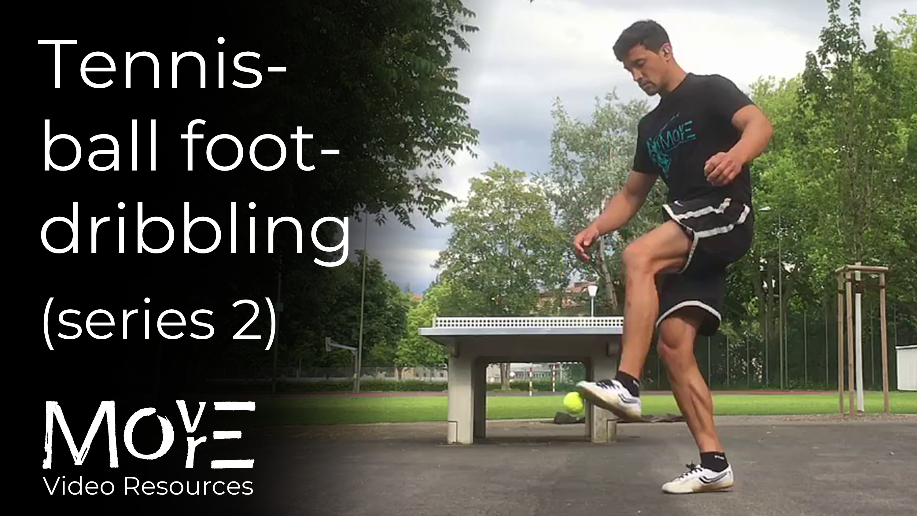 Tennis ball foot dribbling 2