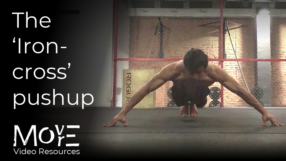 'Iron-cross' pushups