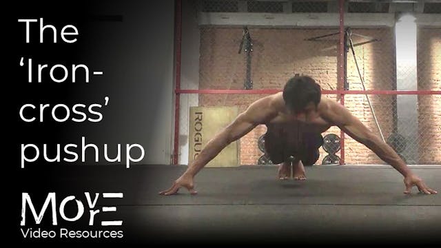 'Iron-cross' pushups