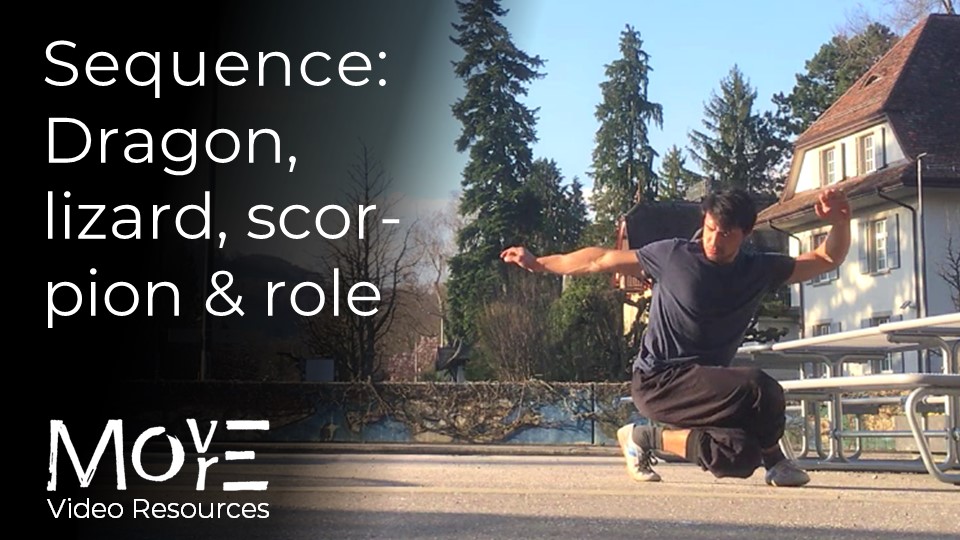 Dragon -> Lizard -> (bent-arm) Scorpion -> Role