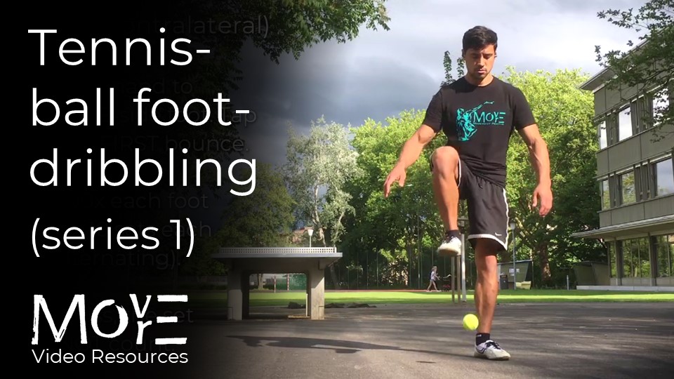 Tennis ball foot dribbling 1