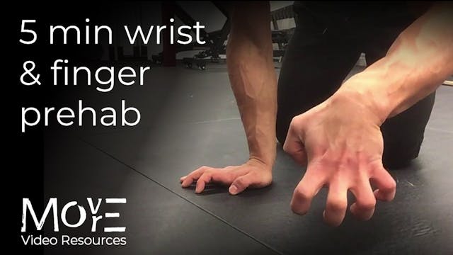 5 minutes wrist & finger-prehab
