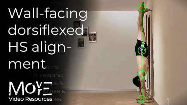 Wall-facing dorsiflexed HS alignment
