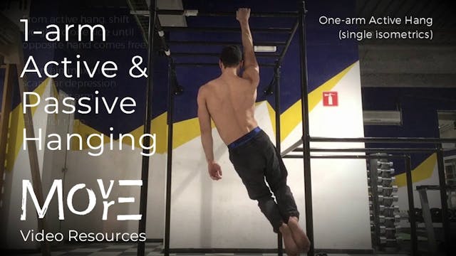 1-arm 'passive' & 'active' hang