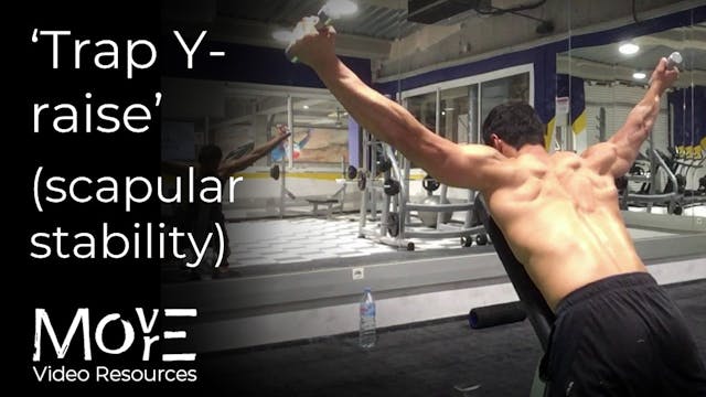 The 'Trap Y-raise' (scapular stability)