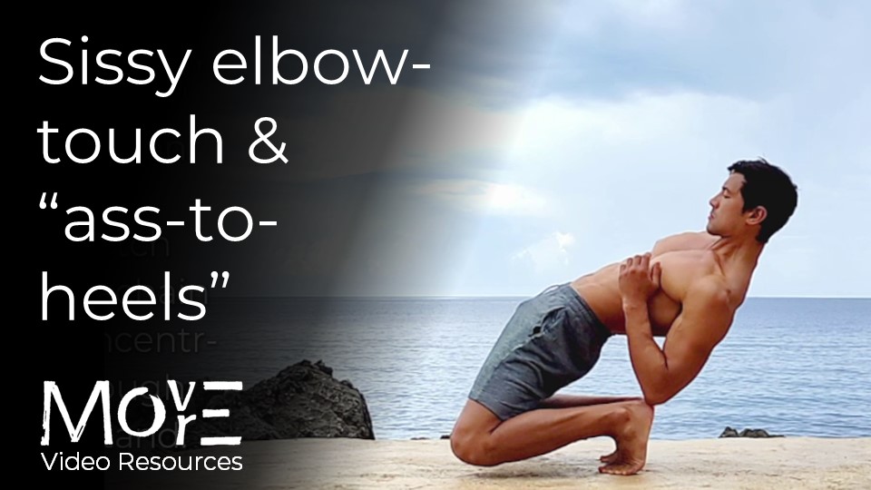 Sissy elbow-touch  & Sissy "ass-to-heels'