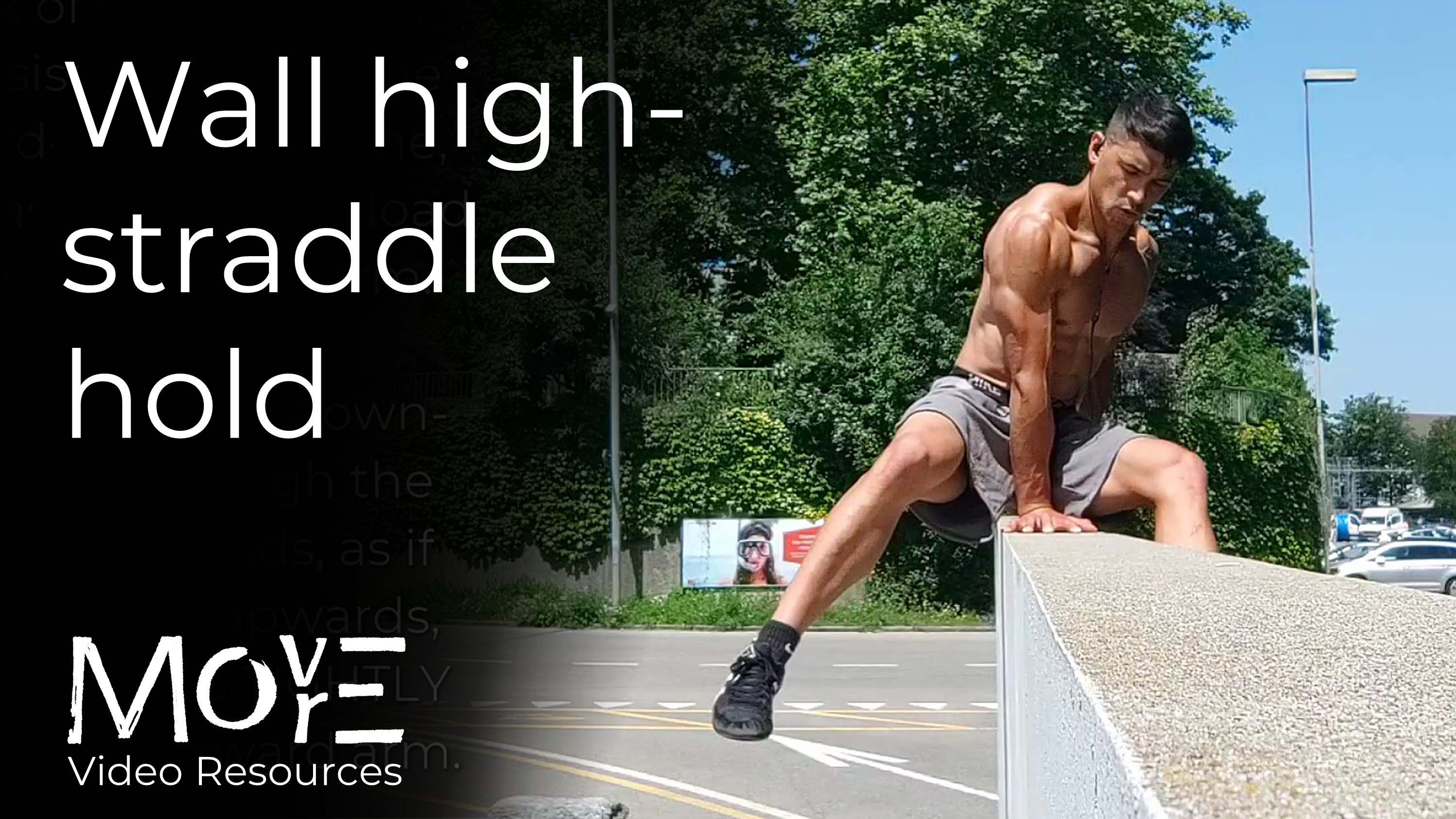 Wall high-straddle hold