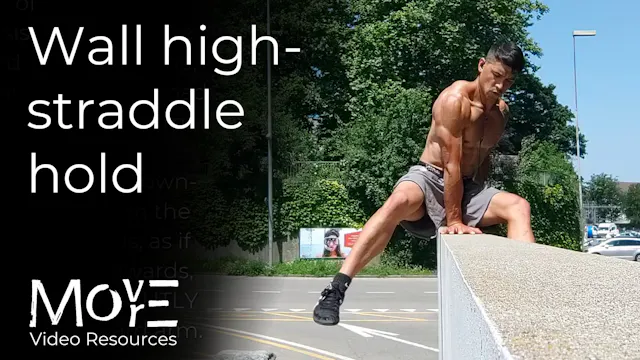 Wall high-straddle hold
