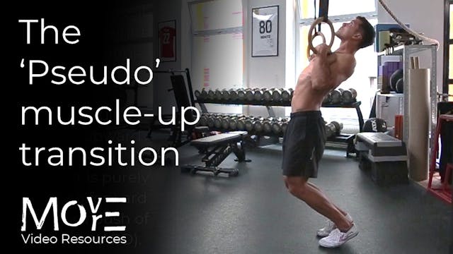 'Pseudo' muscle-up transition