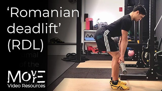 The Romanian Deadlift (RDL)