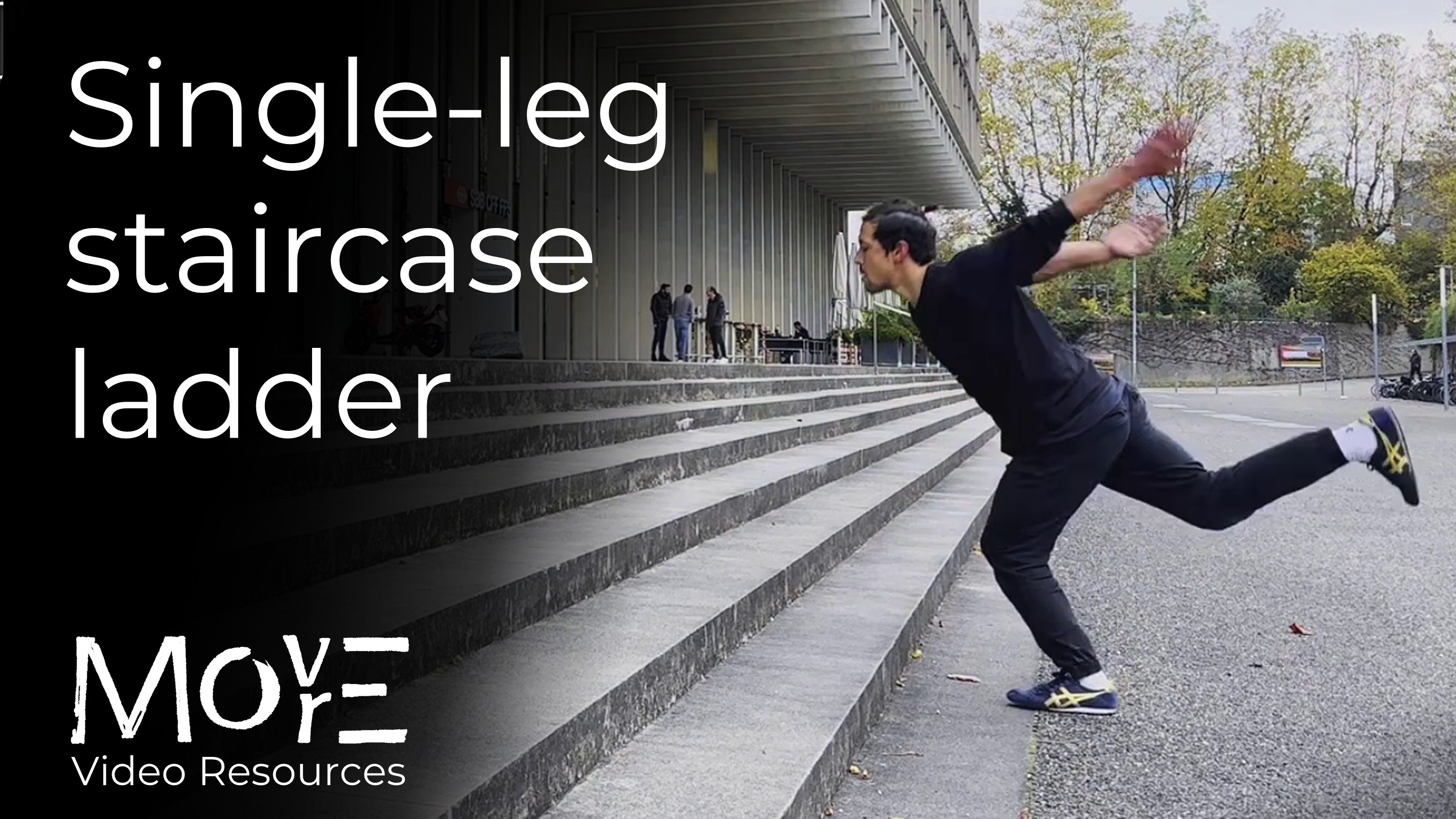 Single-leg staircase ladder