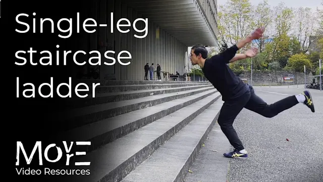 Single-leg staircase ladder
