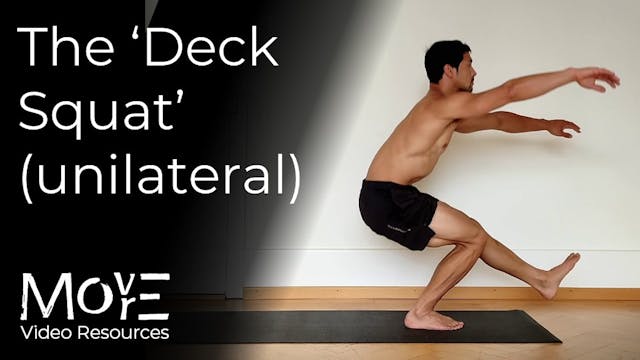 The 'Deck-squat' (unilateral)