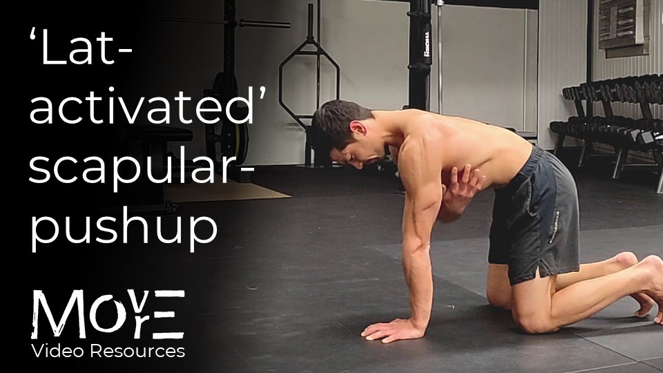 IN FOCUS: 'Lat-activated' scapular pushup & tuck-planche