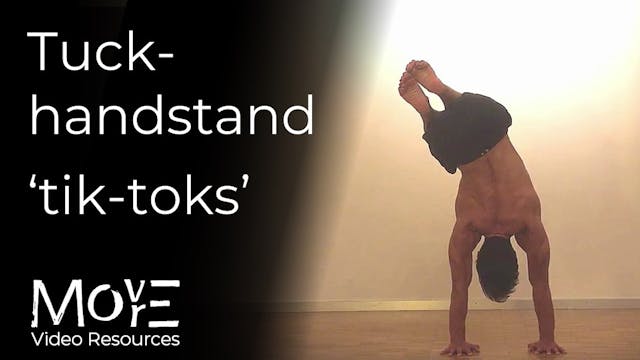 Tuck-handstand 'tik-toks'