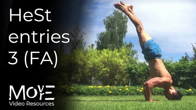 Headstand (HeSt) entries 3 FA (jumpin...