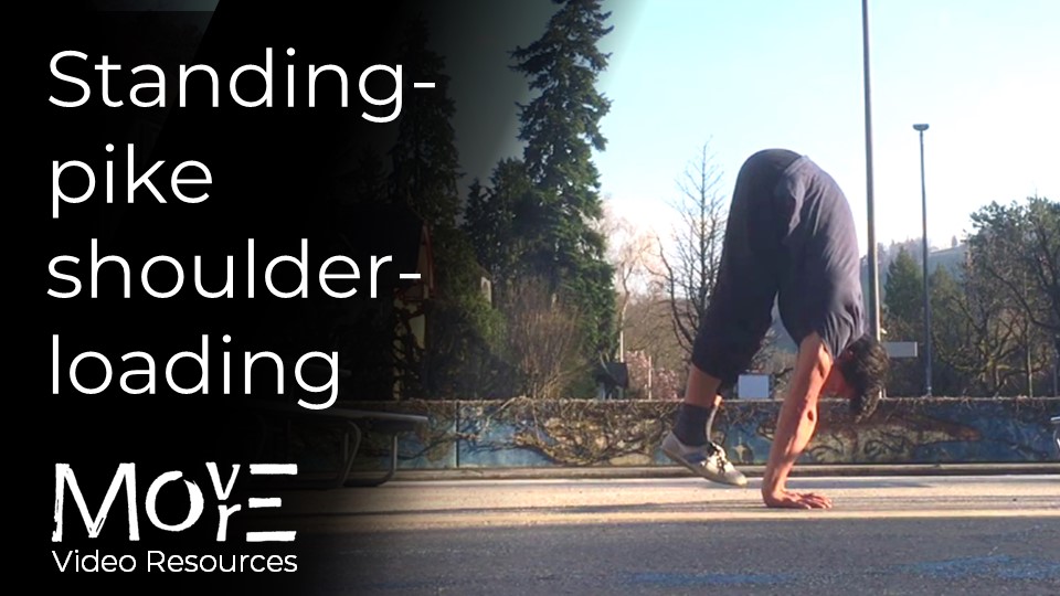 Standing-pike shoulder-loading