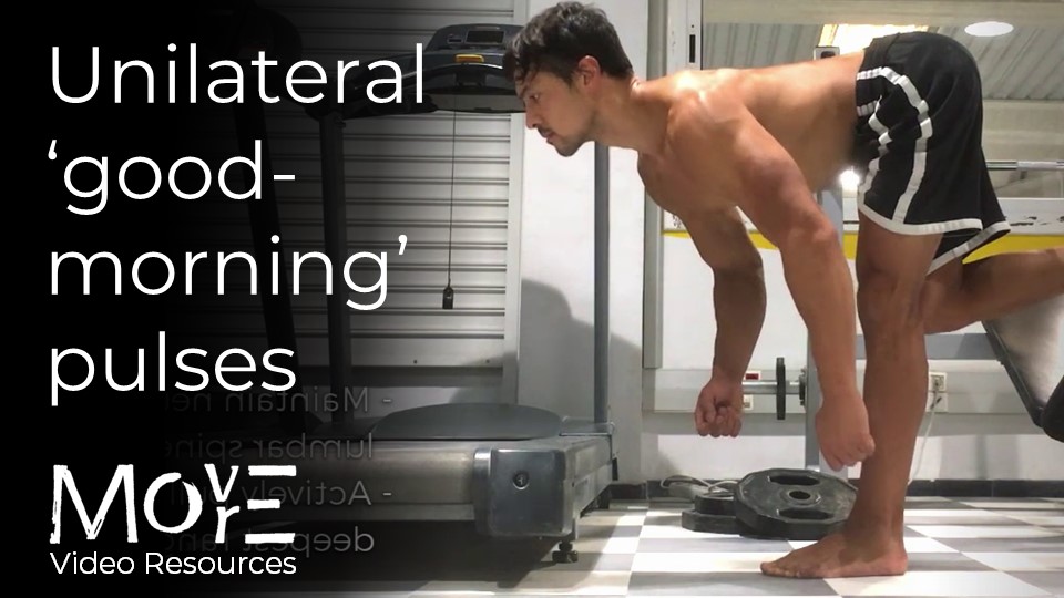 Unilateral 'good-morning' pulses