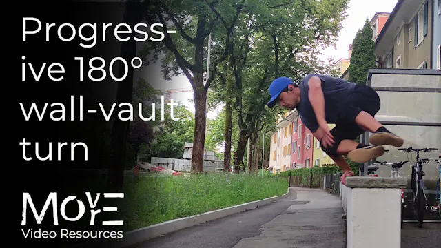 Progressive 180° wall-vault turn