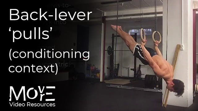 Back-lever (BL) 'pulls' (conditioning...