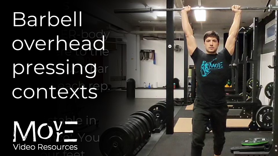 Standing overhead-pressing (barbell)